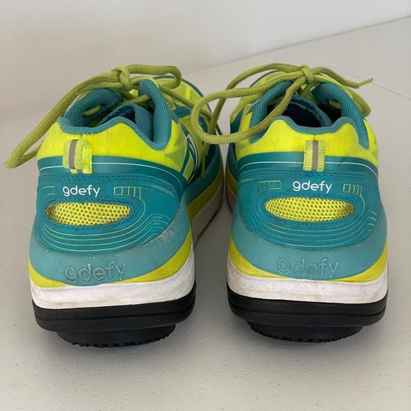 gdefy by Gravity Defyer Womens 9.5 Ion Athletic Shoes Comfortable Neon Colorful - Picture 4 of 14